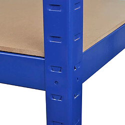 Avis vidaXL Étagère de rangement 2 pcs Bleu