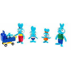 Brave Bunnies- Coffret Cadeau, Family Pack of Action Figures with Ma, Pa, Bop, Boo Babies, Kids Toys for Boys Girls Ages 3 and Up, 6063824