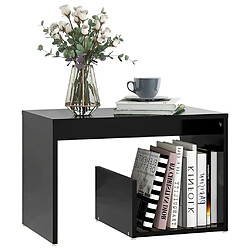 Avis Maison Chic Table d'appoint | Table Basse Noir 59x36x38 cm Aggloméré -GKD56950