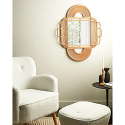 Beliani Miroir ALCORN 90 cm Naturel