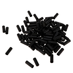 Acheter 100pcs bicyclette de frein de bicyclette de frein intérieur de câble embouts de fil embouts noirs 4mm