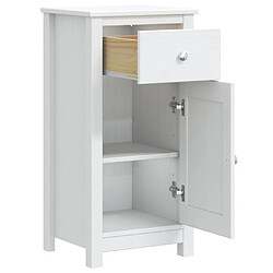 Avis vidaXL Armoire de salle de bain BERG blanc 40x34x80 cm pin massif