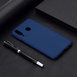 Wewoo Coque Souple Pour Galaxy A40 Candy Color TPU Case Bleu