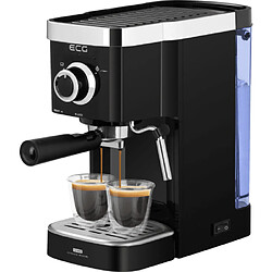 Ecg ESP 20301 Machine Expresso 1450W 1.25L Acier Inoxydable Réutilisable Mousseur à Lait Chauffe Tasse Noir