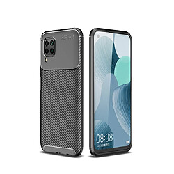 Wewoo Coque Pour Huawei Nova 6 SE Beetle Series TPU antichoc en fibre de carbone noir