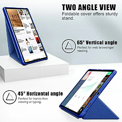 Etui en PU Sommeil/Réveil avec support origami bleu pour votre Lenovo Tab P11 Pro J716/TB-J706F