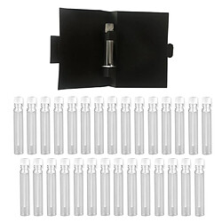 30pcs 2ml Flacon Compte-gouttes avec Pipette Vide Bouteille avec Compte Gouttes en Verre pour Huile Essentielle,Parfum