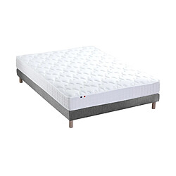 Idliterie Ensemble Matelas accueil mémoire de forme MAM AZUR + Sommier - Made in France