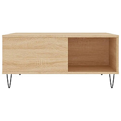 Acheter Maison Chic Table basse,Table Console Table d'appoint, Table pour salon chêne sonoma 80x80x36,5 cm bois d'ingénierie -MN84457