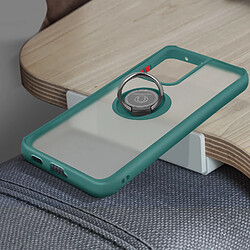 Acheter Avizar Coque Samsung Galaxy S21 Ultra Bi-matière Bague Métallique Fonction Support vert