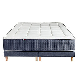 Avis Idliterie Ensemble Matelas Ressort 7 zones + Mémoire de forme + Sommier KING STYLE Fabriqué en France