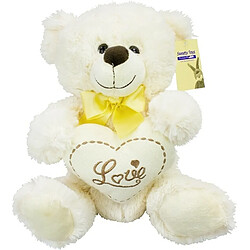 Peluche Ours Crème "Love"