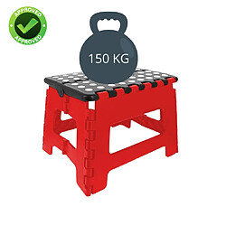 Avis Venteo - Marche Pied Pliant - Résiste jusqu'à 150kg de charge - Pliable - 31.5 x 25.5 X 22 cm - Rouge