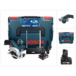 Bosch GKS 12V-26 Professional Scie circulaire sans fil 85mm avec boîtier L-Boxx + 1x Batterie GBA 6,0 Ah - sans Chargeur