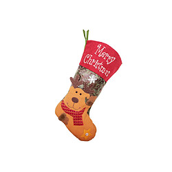 C323 Chaussettes de Noël Sac-cadeau Sac Cadeau Cheminée Noël Pendentif avec lumières Sac-cadeau de bonbons de Noël pour la fête de Noël