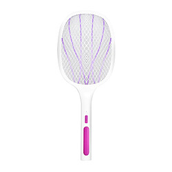 Raquette Anti-insectes Portable à Moustiques Zapper Killer Bug 6 LED Violet