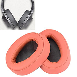 Wewoo Coussinets Mousse Étui de protection pour casque en éponge avec une paire Sony MDR-100ABN / WH-H900N rouge crépuscule