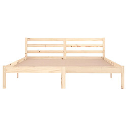 Avis vidaXL Cadre de lit sans matelas bois massif de pin 160x200 cm