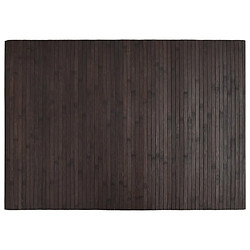 vidaXL Tapis rectangulaire marron foncé 70x100 cm bambou