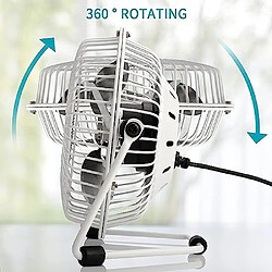 Ventilateur USB Portable Gabz, mini ventilateur de bureau de 4 pouces à Vitesse réglable, Fonctionnement silencieux et alimenté par USB pour la Maison, le Bureau et les Voyages pas cher