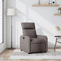 vidaXL Fauteuil inclinable Taupe Tissu