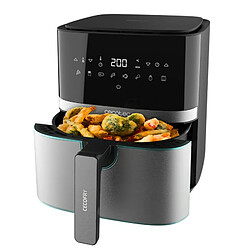 Cecotec Freidora sin Aceite de 5,5 L de Aire Caliente Cecofry Full Inox 5500 Pro. 1700 W, Diet?tica y Digital