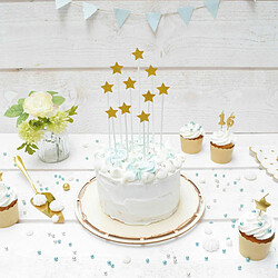 Scrapcooking 15 bougies d'anniversaire Étoiles dorées