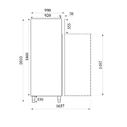 Avis Réfrigérateur-Armoire Positive Pâtisserie 600x800 - 737 L - Combisteel