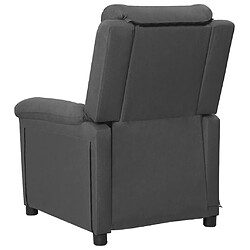 Avis vidaXL Fauteuil de massage Gris foncé Tissu