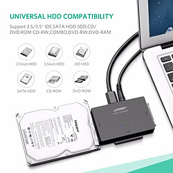 Avis Wewoo Câble pour 2.5 pouces / 3.5 SATA IDE HDD, Longueur du câble: 1m US160 USB 3.0 vers / IDE Adaptateur de disque dur