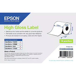 Étiquettes pour impression Epson étiquette haute brillance 102Mmx33Mm