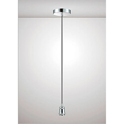 Luminaire Center Suspension design Dreifa Chrome poli 1 ampoule 6,7cm