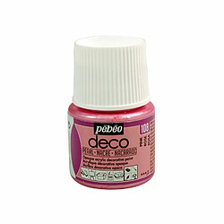 Pebeo Peinture acrylique opaque nacrée - Rose - 45 ml