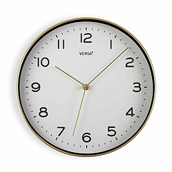 Horloge Murale Versa Doré PU (30,5 x 4,3 x 30,5 cm)