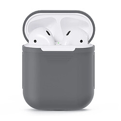 Avis Wewoo Etui Casque / Ecouteurs gris pour Apple AirPods Portable Sans Fil Bluetooth Écouteur Silicone Boîte De Protection iPhone Anti perte Dropproof Sac De Rangement