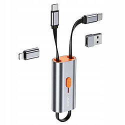 GUPBOO Adaptateur hub USAMS 4 en 1 USB, 2xUSB-C, Lightning,JL608