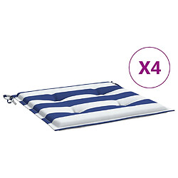 vidaXL Coussins de chaise de jardin lot de 4 40x40x3 cm