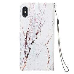 Avis Wewoo Coque Fashion Étui de protection en cuir pour iphone xs max marbre blanc