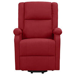 Avis Maison Chic Fauteuil de massage,Fauteuil luxe de relaxation Rouge bordeaux Tissu -MN54877