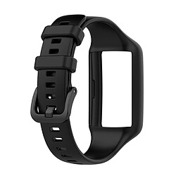 Bracelet en silicone noir pour votre Honor Band 6/Huawei Band 6/Huawei Band 6 pro