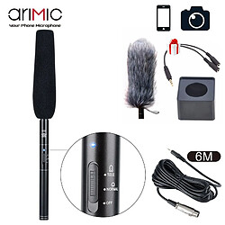 Acheter Universal Microphone d'entrevue pour fusil de chasse professionnel Microphone à condensateur directionnel pour caméra DV DSLR Microphone de caméra vidéo | Microphone à condensateur | Microphone pour microphone d'entrevue DSLR