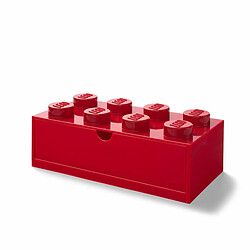 Lego Boîte de Rangement empilable 8 Boutons Rouge Taille L