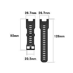 Acheter Bracelet de montre de remplacement en silicone avec outils compatible avec Amazfit T-Rex Noir