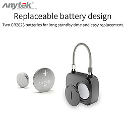 ANYTEK L13 INTELLIGENT SANS CLÉ VERROUILLAGE DES EMPREINTES DIGITALES ANTI VOL SÉCURITÉ CADENAS PORTE VALISE VALISE CAS SERRURE HAUTE QUALITÉ ALARME ANTIVOL(ATK-L13) pas cher