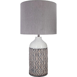 Atmosphera, Createur D'Interieur Lampe à poser ethnique Terra - H. 57 cm - Gris