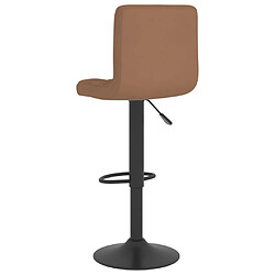 Acheter vidaXL Tabouret de bar Marron Tissu