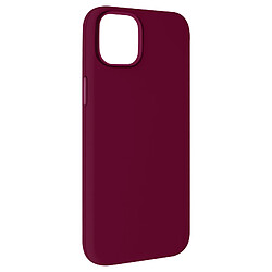 Avizar Coque pour iPhone 15 Plus Semi-rigide Soft-touch Fast Cover Lie de vin