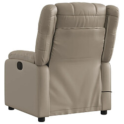 Acheter Maison Chic Fauteuil Relax pour salon, Fauteuil de massage inclinable Cappuccino Similicuir -GKD22732