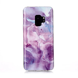 Wewoo Coque Fine Pour Galaxy S9 Motif de dessin coloré Fabrication IMD Étui de protection souple en TPU étoile violette