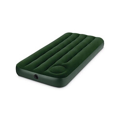 Intex Matelas gonflable Airbed 1 place Fiber Tech avec gonfleur